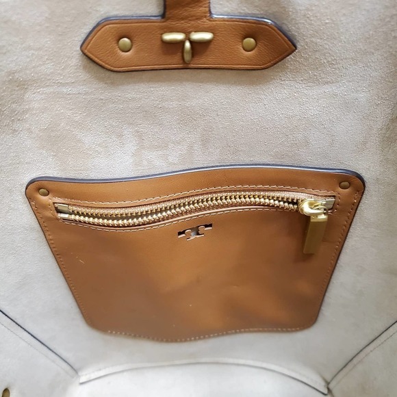 Tory Burch Rowan Genuine Calf Hair Bucket Bag - Picture 9 of 16